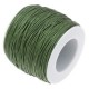 Cordón algodon encerado de 1mm - Verde selva